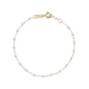 Baby Classic Gigi Baby Blue bracelet, Yellow Gold, 5.1"