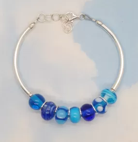 bahama blue mini strand bracelet