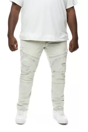 Big And Tall Slim Everyday Biker Jeans - Rivington Blue