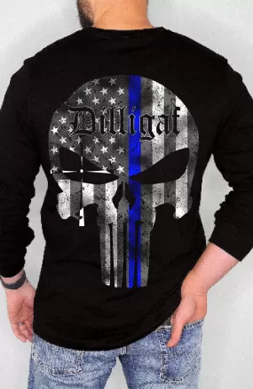 Blue Lives Matter Punisher Longsleeve