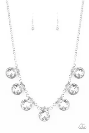 GLOW-Getter Glamour - White Paparazzi Necklace