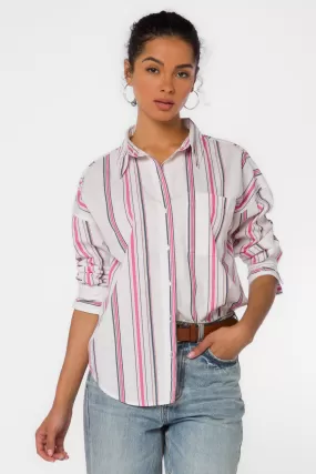 Mitch Pink Stripe Shirt