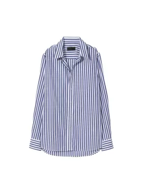 Raphael Classic Shirt Large Dark Navy Stripe