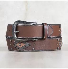 Roper Womens Genuine Leather Aztec Belt