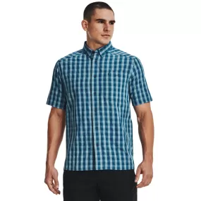 'Under Armour' Men's Drift Tide 2.0 Plaid Button Down - Deep Sea / Mississippi